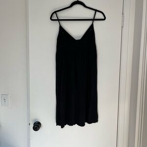 James Perse Black Babydoll Dress